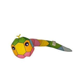 Bvlgari Multicolor Snake Plush Stuffed Animal 24in Luxury Collectible